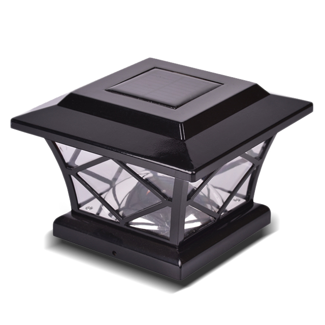 2211-F10 BL Black Diamond Pattern Outdoor Solar Powered LED Post Cap Light 2211-F10 BL Black Diamond Pattern Outdoor Solar Powered LED Post Cap Light