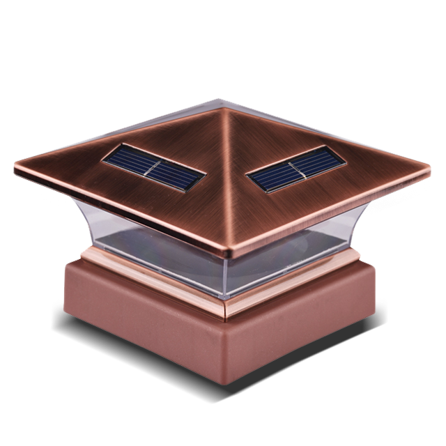 2211-F26-CO High Brightness Cupper Plated LED Post Cap Light 2211-F26-CO High Brightness Cupper Plated LED Post Cap Light