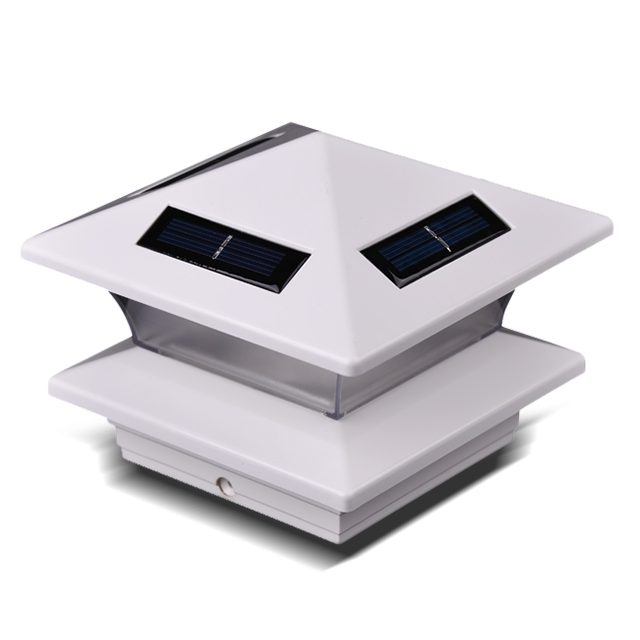 2211-NF24 WH White Outdoor Post Cap Light fence Garden Lumina 2211-NF24 WH White Outdoor Post Cap Light fence Garden Lumina